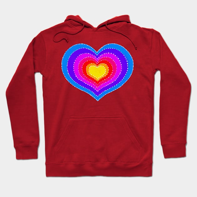 Rainbow Heart Hoodie by Ammi